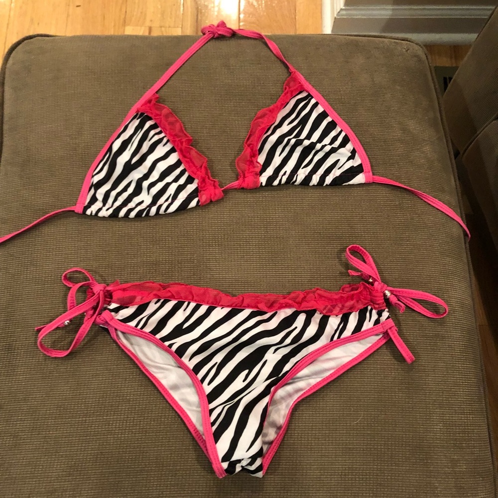 Zebra print bikini